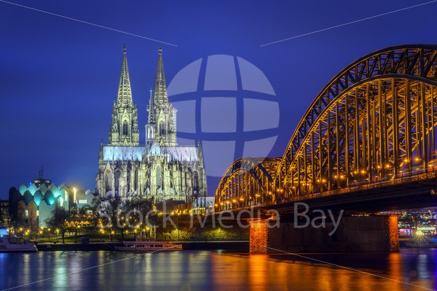Cologne, Germany, view on Cologne Cathedral (Dom) - Stock Media Bay