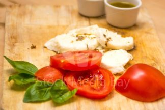 Mozzarella read to be served - food photography - Stockphoto