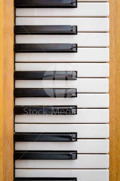 Piano Keys top down - Stock Media Bay