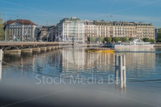View on City of Geneva (Switzerland) in Summer - Stock Media Bay