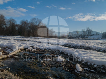 Winter Scenery – snow, ice and river - Stock Media Bay