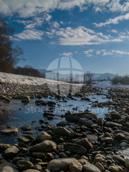 Winter Scenery – snow, ice and river - Stock Media Bay